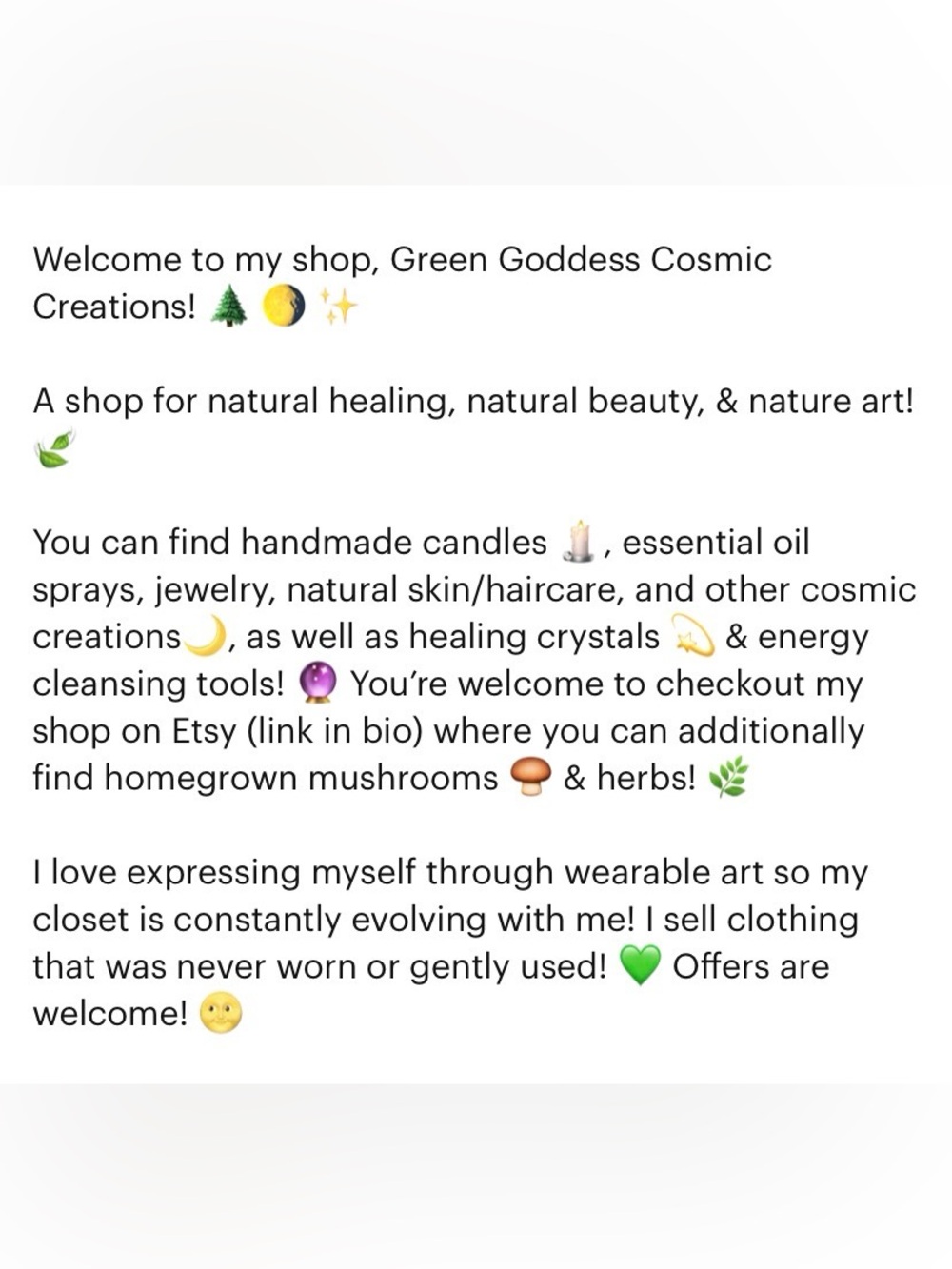Green Goddess 🌿🍄‍🟫 Cosmic Creations 🌖✨